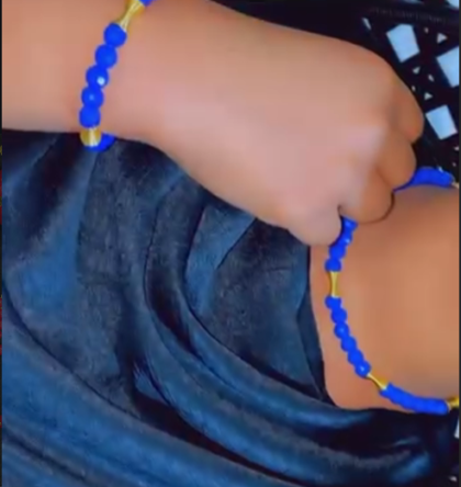 Royal Blue & Gold Hourglass Set